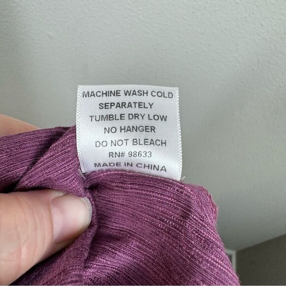 Kleen Wide Leg Crinkle Cropped Pants Purple Silk Linen Lagenlook Artsy Medium - Picture 6 of 6